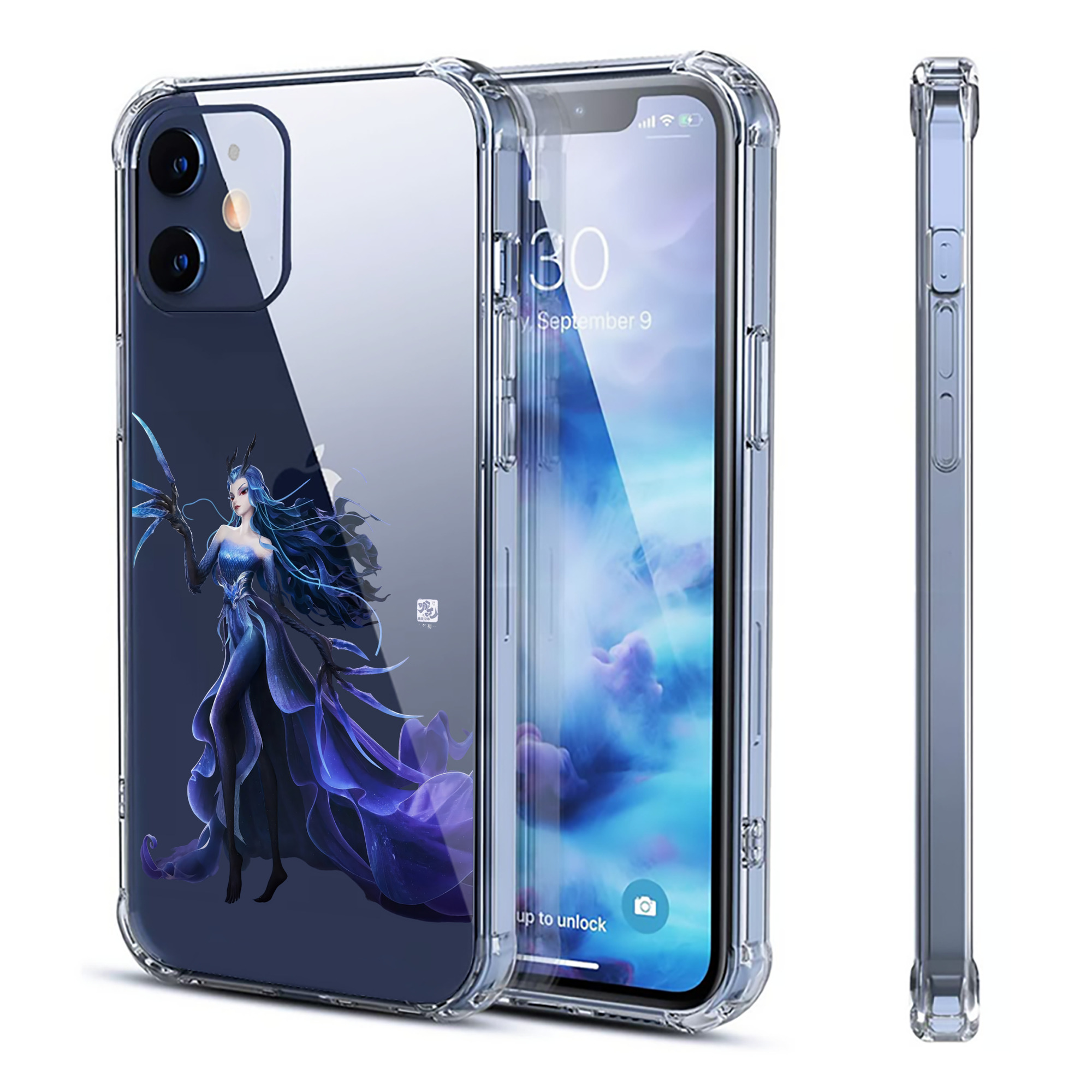（画像用） Ne Zha 2 ナタ 魔童の大暴れ 【iPhone 12シリーズ対応】透明スマホケース（クリアソフトケース）